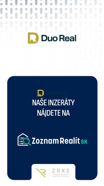 Reklama realitní kanceláře Duo Real na stránce Zoznam Realít.