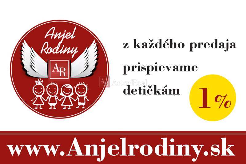 Reklamní banner pro www.Anjelrodiny.sk, s příspěvkem 1 % pro děti z každého prodeje.