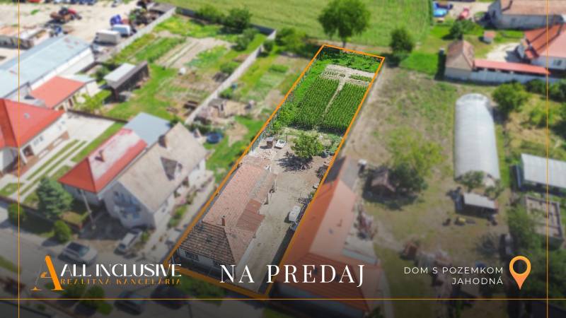 Rodinný dům v Jahodné se zahradou a polem na prodej lokalitou realitní kanceláře.