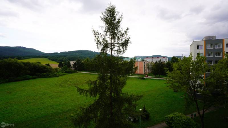 Výhled z 2pokojového bytu v Nové Dubnici s horami a přírodou.