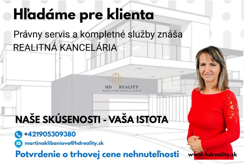 Nabídka realitní kanceláře poskytující právní služby a odhad tržní ceny.