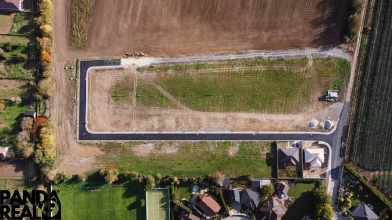 Letecký pohled na parcely v Horních Štitárech určené pro Pozemky - bydlení.