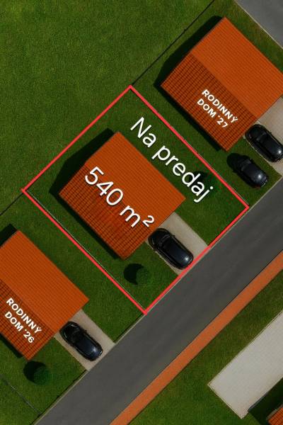 Na prodej pozemek v Šaľe, 540 m², ideální pro rodinný dům.
