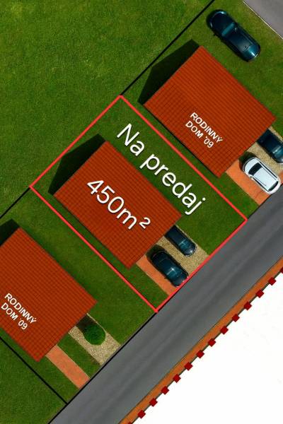 Pozemky na bydlení v Šali s rodinným domem na prodej, velikost 450 m².