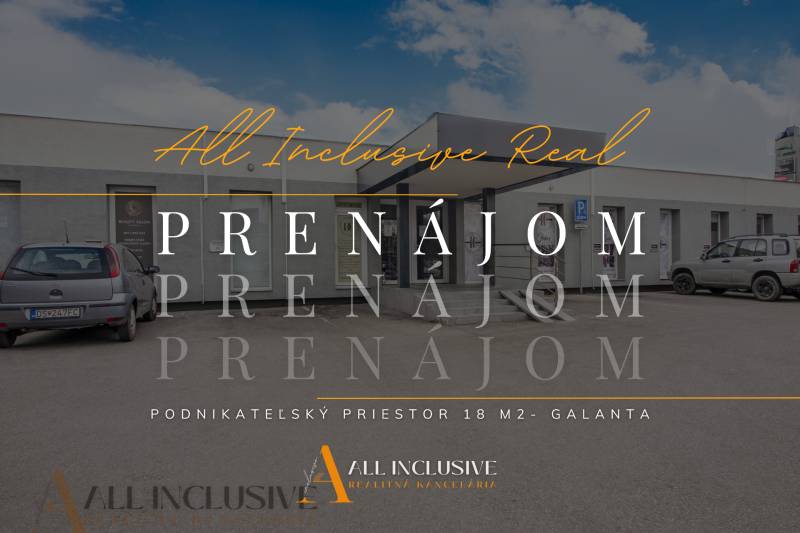 Kanceláře k pronájmu na Clementisových Sadech v Galantě s parkovištěm.