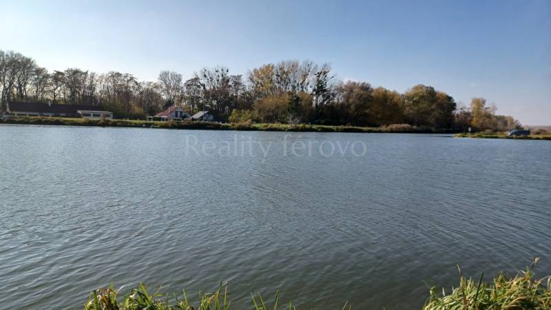 Řeka protékající zemědělskými a lesními pozemky s venkovskou krajinou v Mostové.