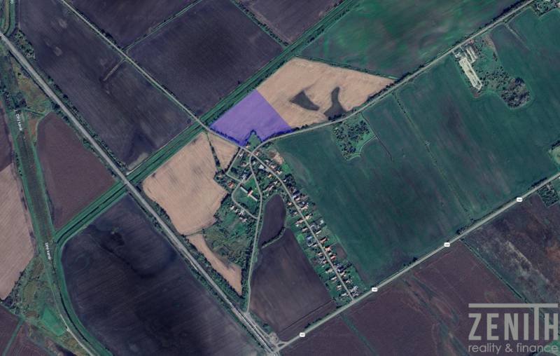 Letecký pohled na zemědělskou půdu v Jatově, Jatov, Pozemky - bydlení.