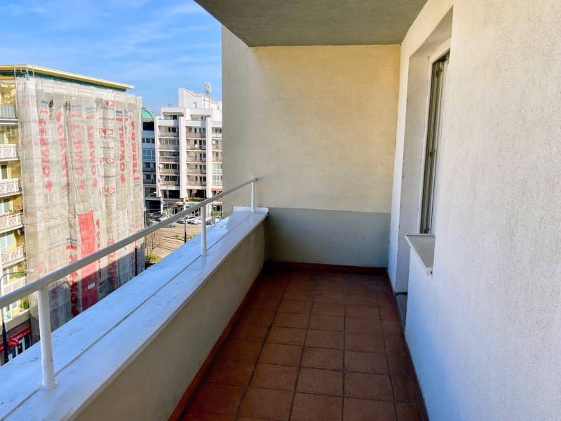 Balkon 1-pokojového bytu na Krížnej ulici v Bratislavě - Staré Město.