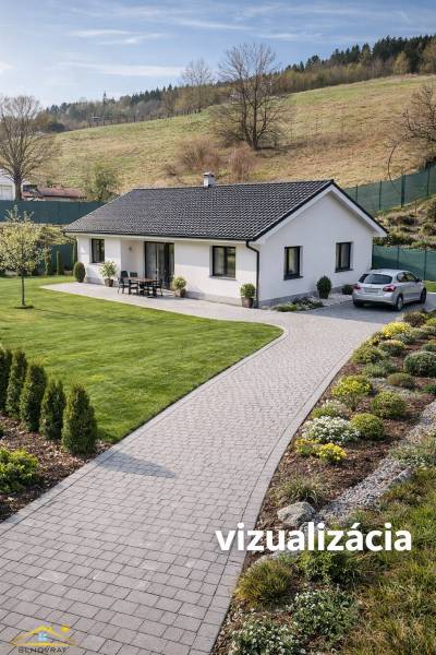 Rodinný dům s krásně upravenou zahradou a přístupovou cestou v obci Korňa. Pozemky - bydlení.