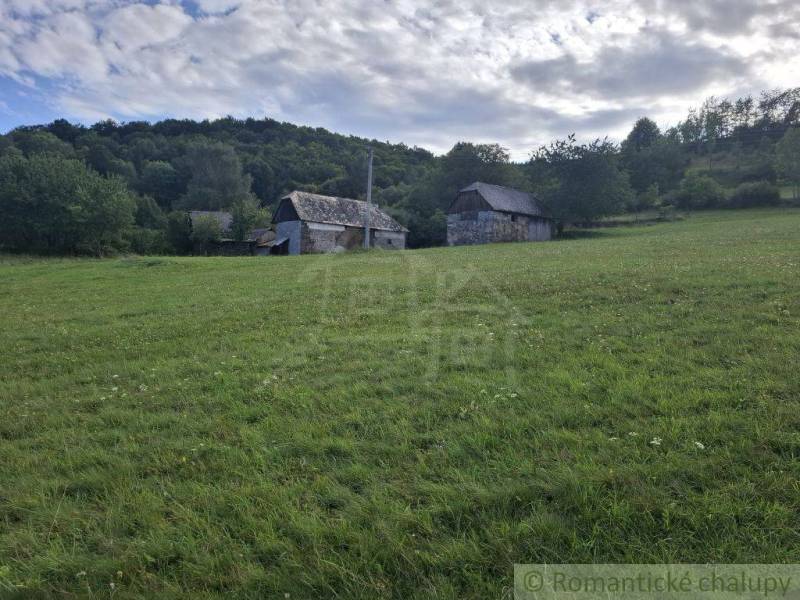 Zelená louka s venkovskou stavbou v Horním Tisovníku, vhodné pro Pozemky - bydlení.