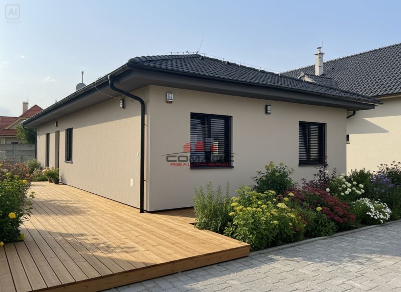 Rodinný dům na ulici Veselá ve Veselí s terasou a květinovou zahradou.