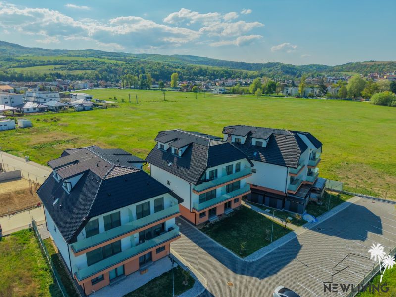 Novostavby s panoramatem přírody na Moravanské ulici v obci Banka, 2-pokojový byt.