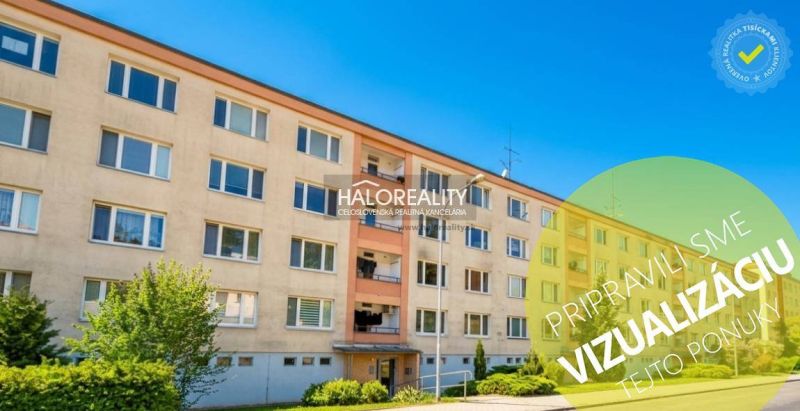 Exteriér bytového domu ve Zvolenu s lákavou možností 1-pokojového bytu.