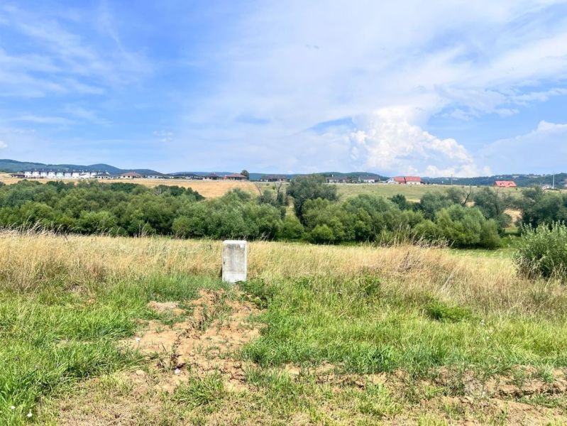 Krajina s loukou na pozemcích pro bydlení v Krupině, okres Krupina, Banskobystrický kraj.