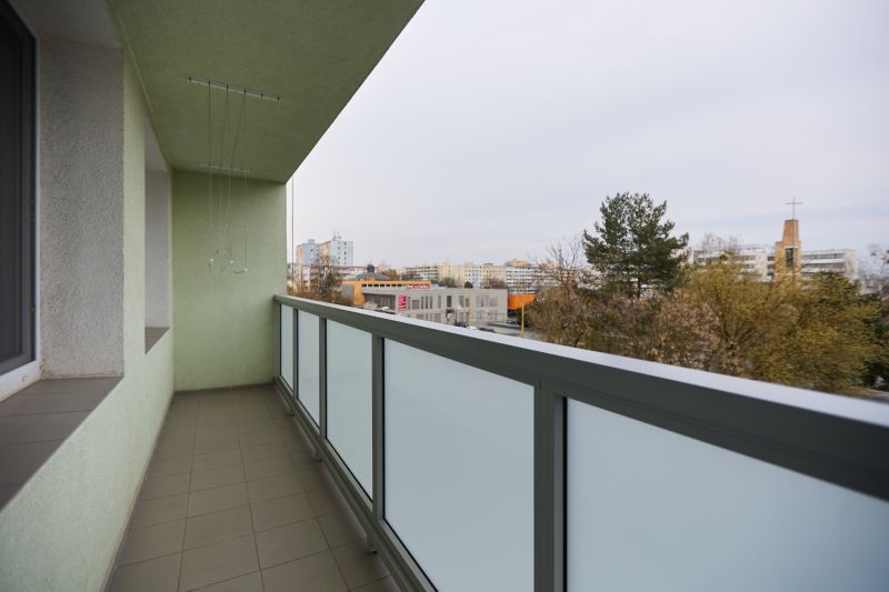 Balkon 4pokojového bytu na Markušově v městské části Západ v Košicích.