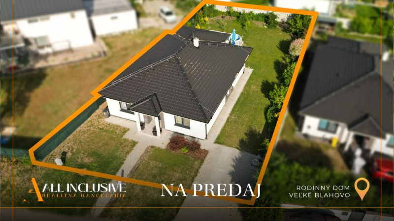 Rodinný dům ve Velkém Blahově, Dunajská Streda, na prodej s velkou zahradou.