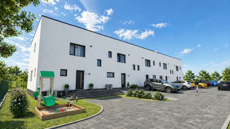 Rodinný dům v Nové Polhoře na ulici Nová Polhora s parkovištěm a dětským hřištěm.