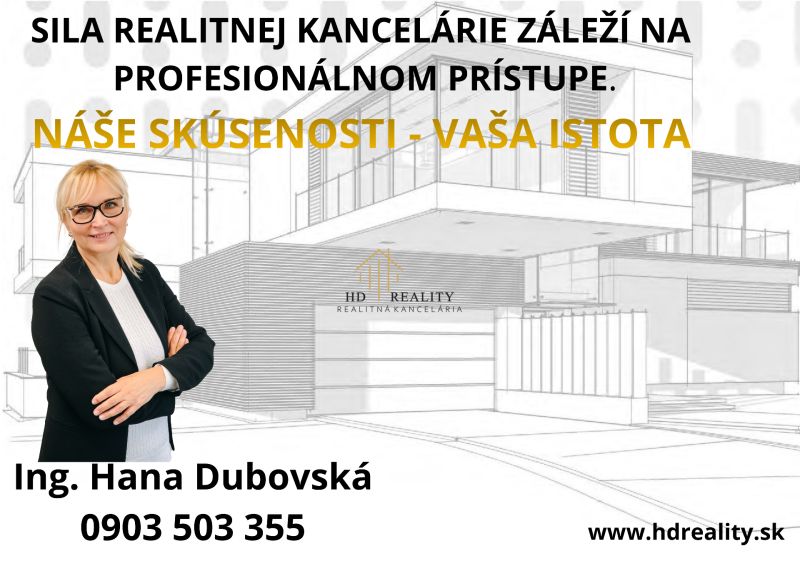 Realitní kancelář nabízí profesionální přístup se zkušenostmi a jistotou. Kontakt: www.hdreality.sk.