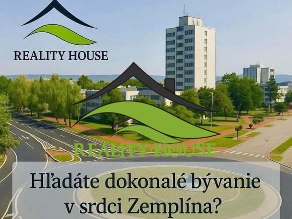 Nabídka realitní kanceláře na bydlení v centru Zemplína, s výhledem na zeleň.