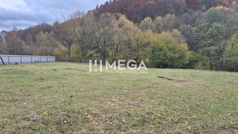 Pozemek pro bydlení ve Stakčíně na ulici Československé armády u lesního porostu.