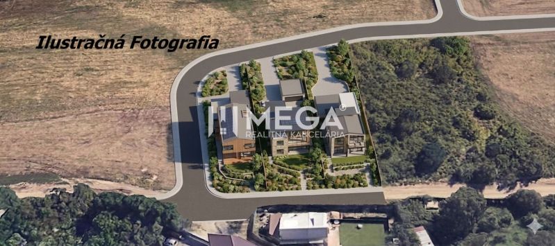 Vizualizace rezidenčního projektu v oblasti Košice IV, Rešov majer, pro Pozemky - bydlení.